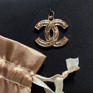 Plated Gold Logo Pendant